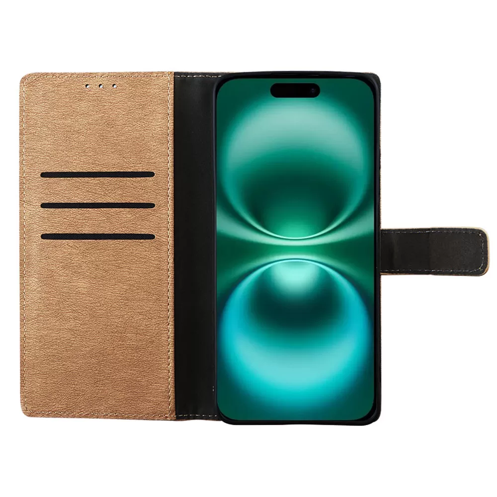 VOLTE-TEL ALLURE ΘΗΚΗ IPHONE 17 6.3in  MAGNET BOOK STAND CLIP GOLD - Image 6