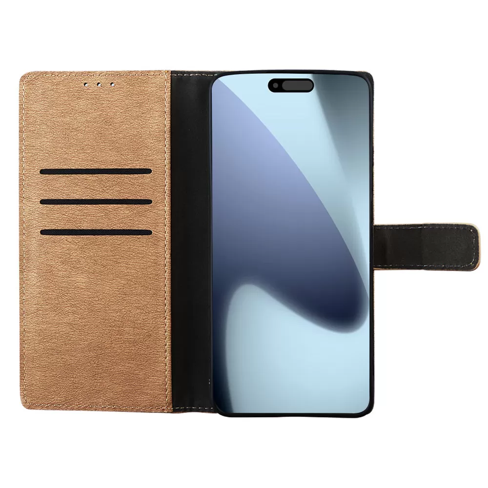 VOLTE-TEL ALLURE ΘΗΚΗ IPHONE 17 PRO 6.3in  MAGNET BOOK STAND CLIP GOLD - Image 6