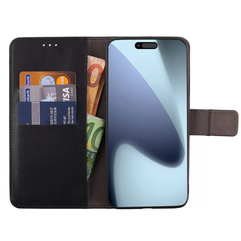 VOLTE-TEL ALLURE ΘΗΚΗ IPHONE 17 PRO 6.3in  MAGNET BOOK STAND CLIP BLACK - Image 6