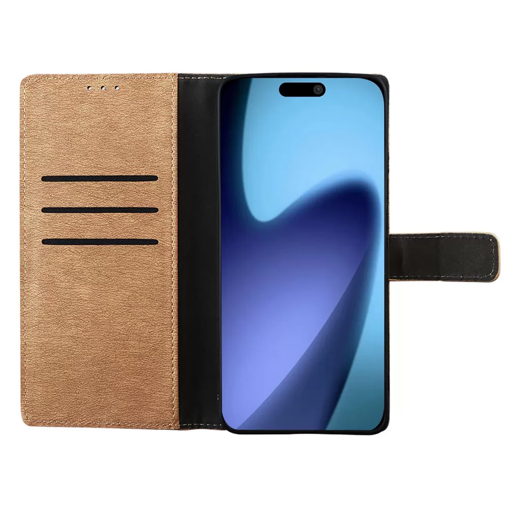 VOLTE-TEL ALLURE ΘΗΚΗ IPHONE 17 PRO ΜΑΧ 6.9in  MAGNET BOOK STAND CLIP GOLD - Image 6