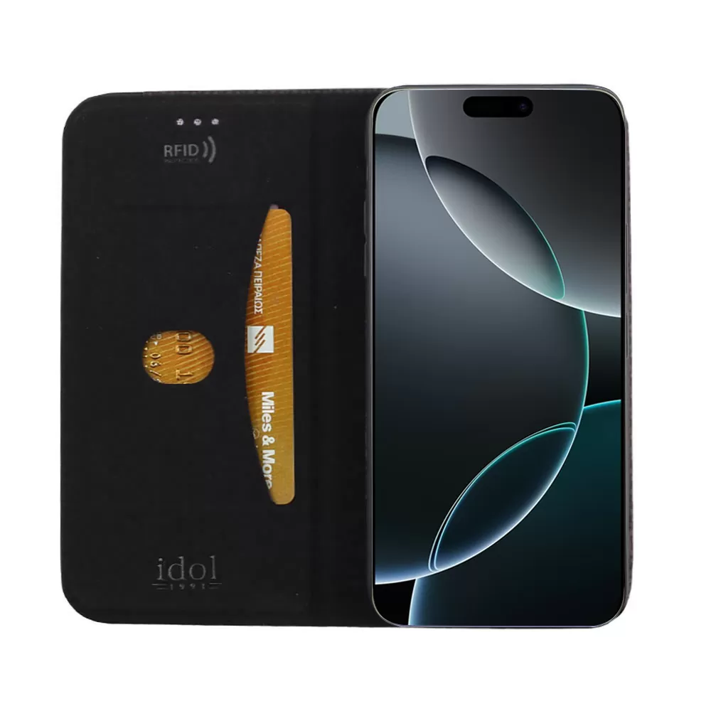 IDOL 1991 ELITE ΘΗΚΗ IPHONE 17 6.3in  ANTI-RFID BOOK STAND BLACK - Image 7