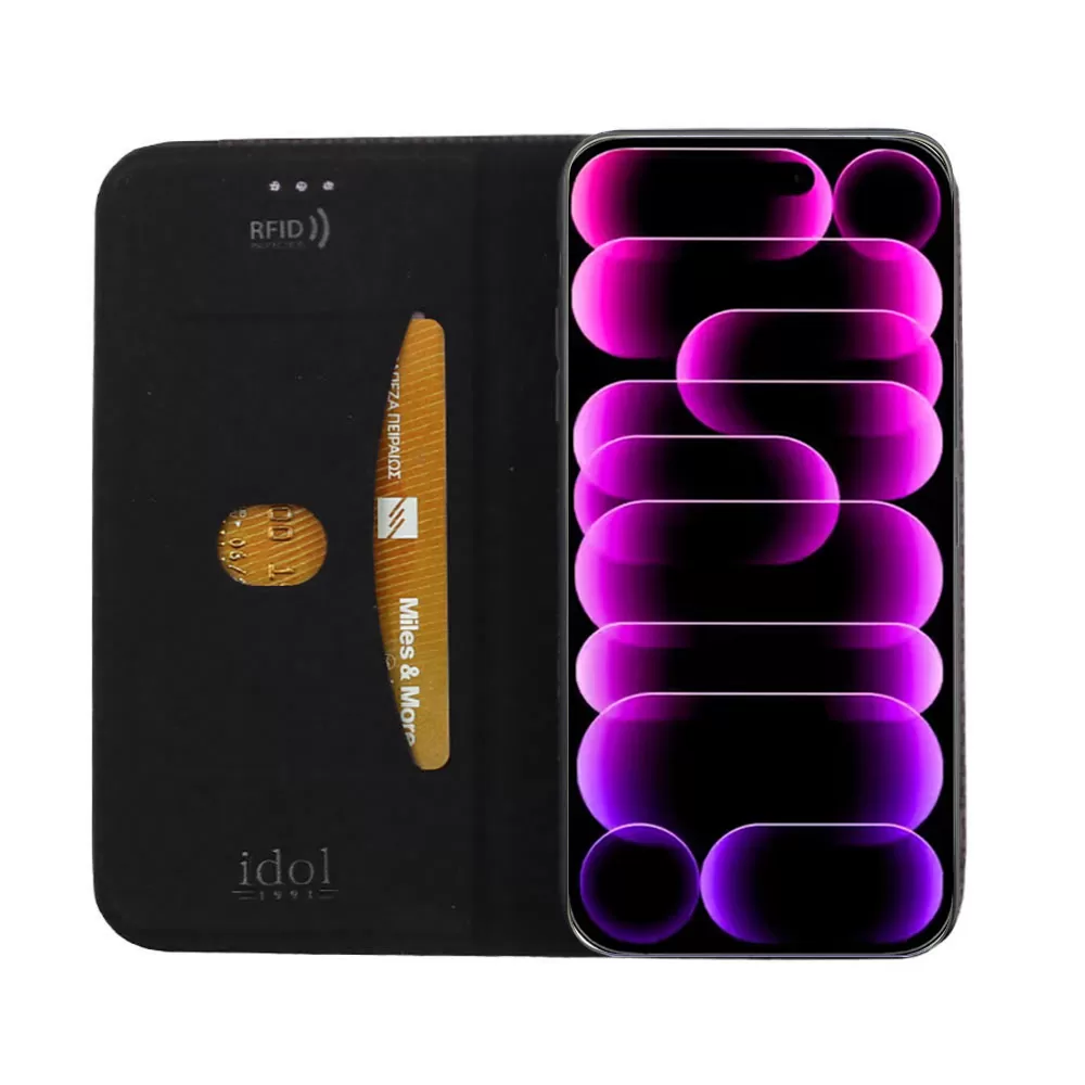 IDOL 1991 ELITE ΘΗΚΗ IPHONE 17 PRO MAX 6.9in ANTI-RFID BOOK STAND BLACK - Image 7