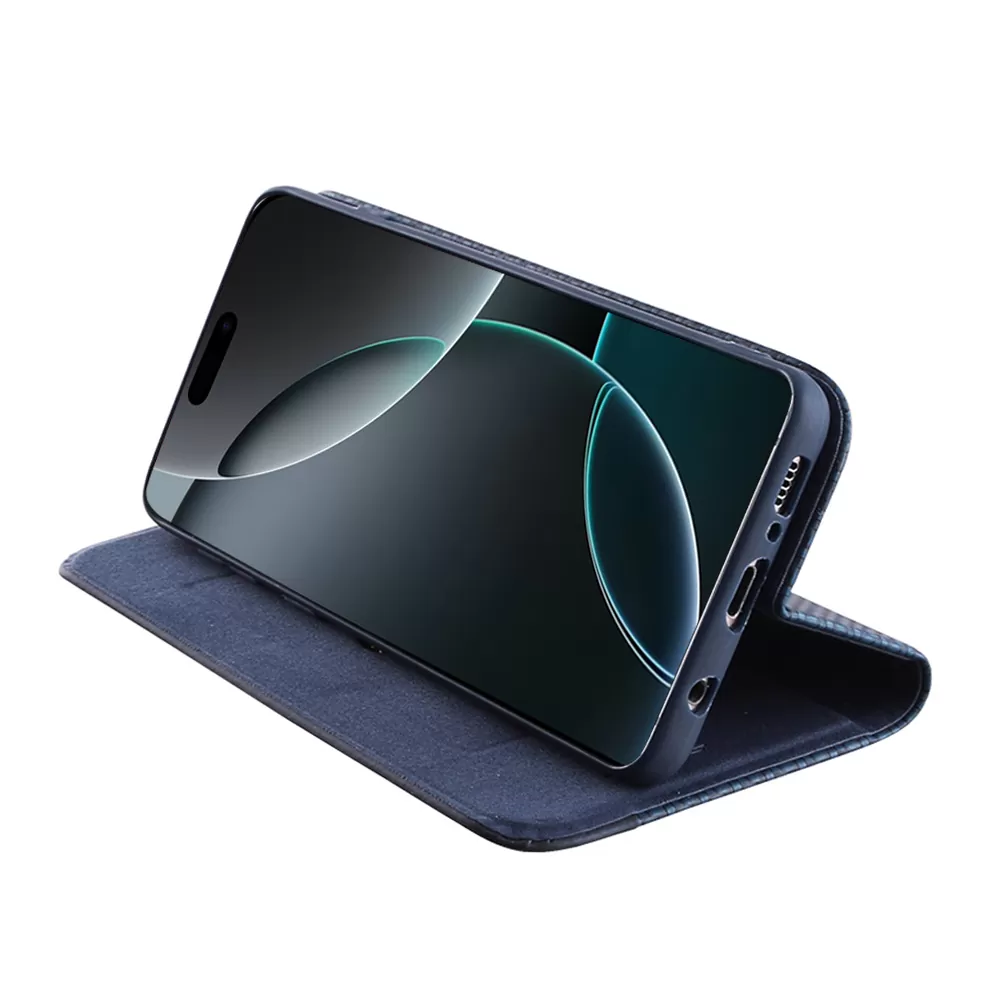 IDOL 1991 ELITE ΘΗΚΗ IPHONE 17 6.3in  ANTI-RFID BOOK STAND BLUE - Image 4
