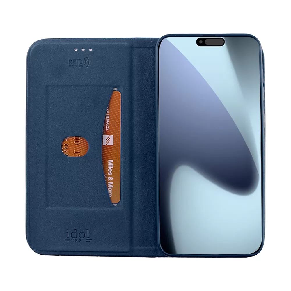 IDOL 1991 ELITE ΘΗΚΗ IPHONE 17 PRO 6.3in ANTI-RFID BOOK STAND BLUE - Image 7