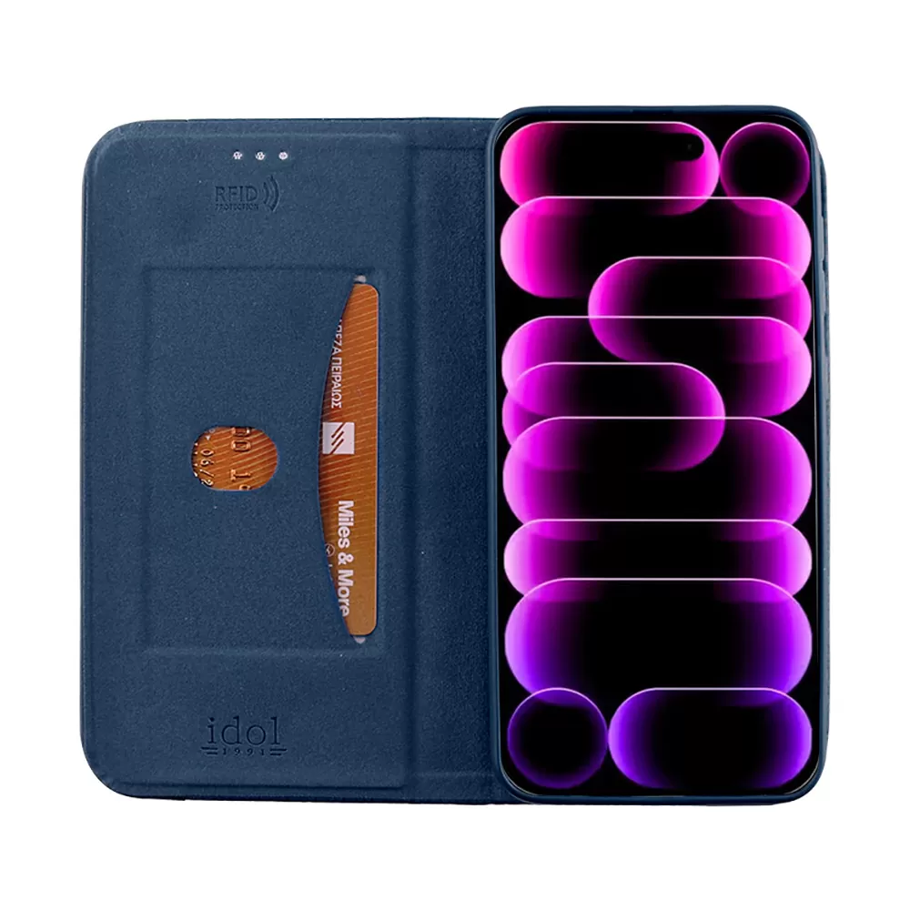 IDOL 1991 ELITE ΘΗΚΗ IPHONE 17 PRO MAX 6.9in  ANTI-RFID BOOK STAND BLUE - Image 7