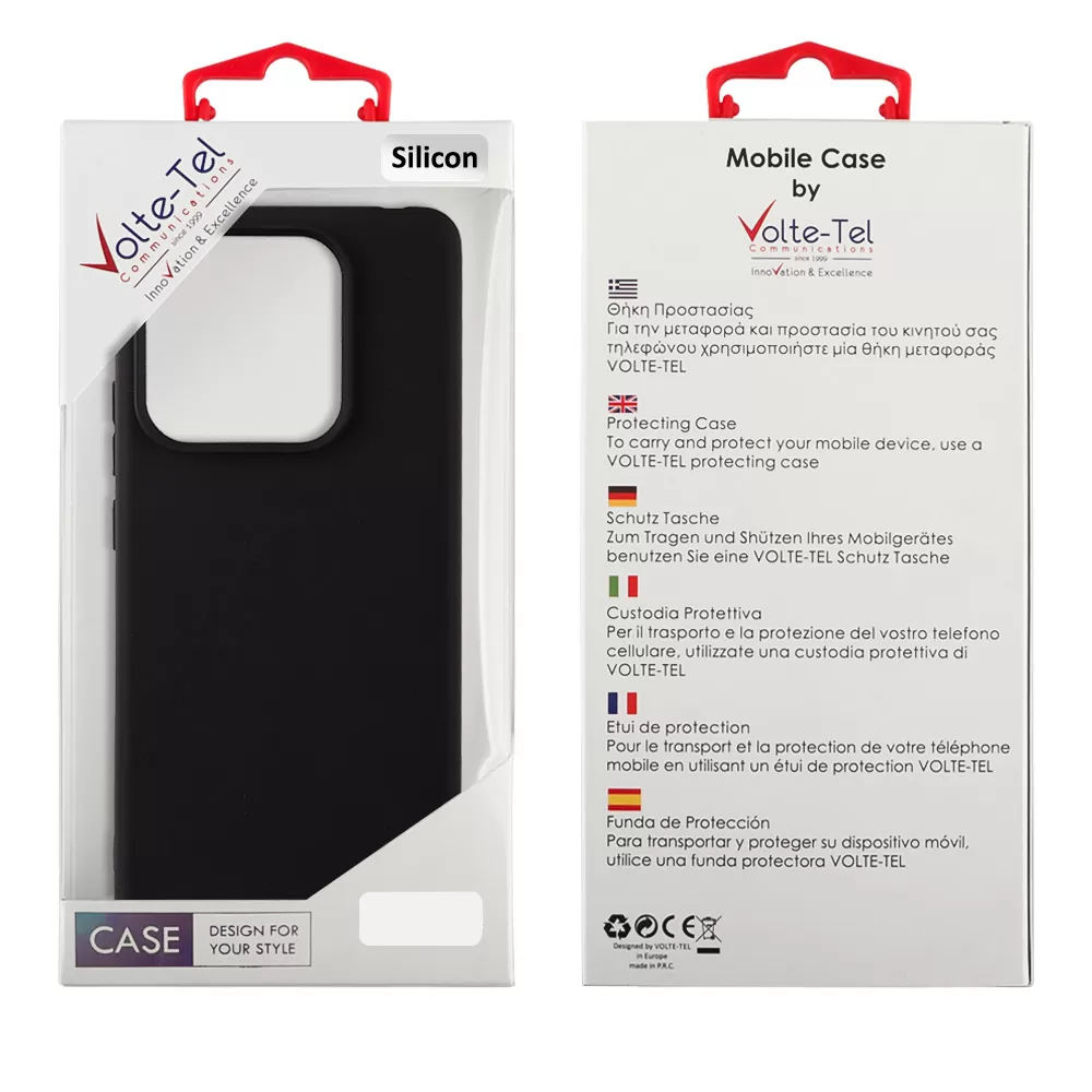 VOLTE-TEL SILICON TPU ΘΗΚΗ MOTOROLA MOTO E14 4G 6.56in  CAMERA GUARD BLACK - Image 2