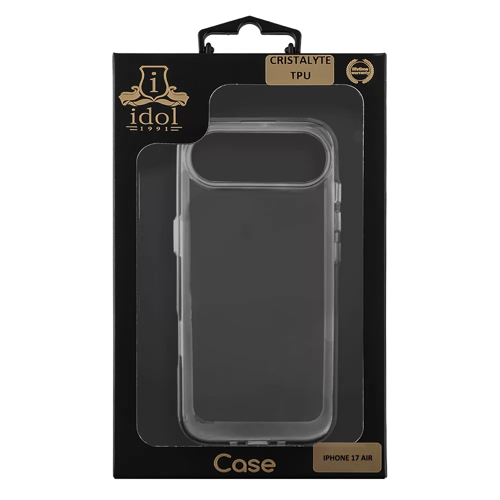 IDOL 1991 CRISTALYTE TPU ΘΗΚΗ IPHONE 17 AIR 6.5in  CAMERA GUARD ΔΙΑΦΑΝΗ ΓΚΡΙ - Image 2