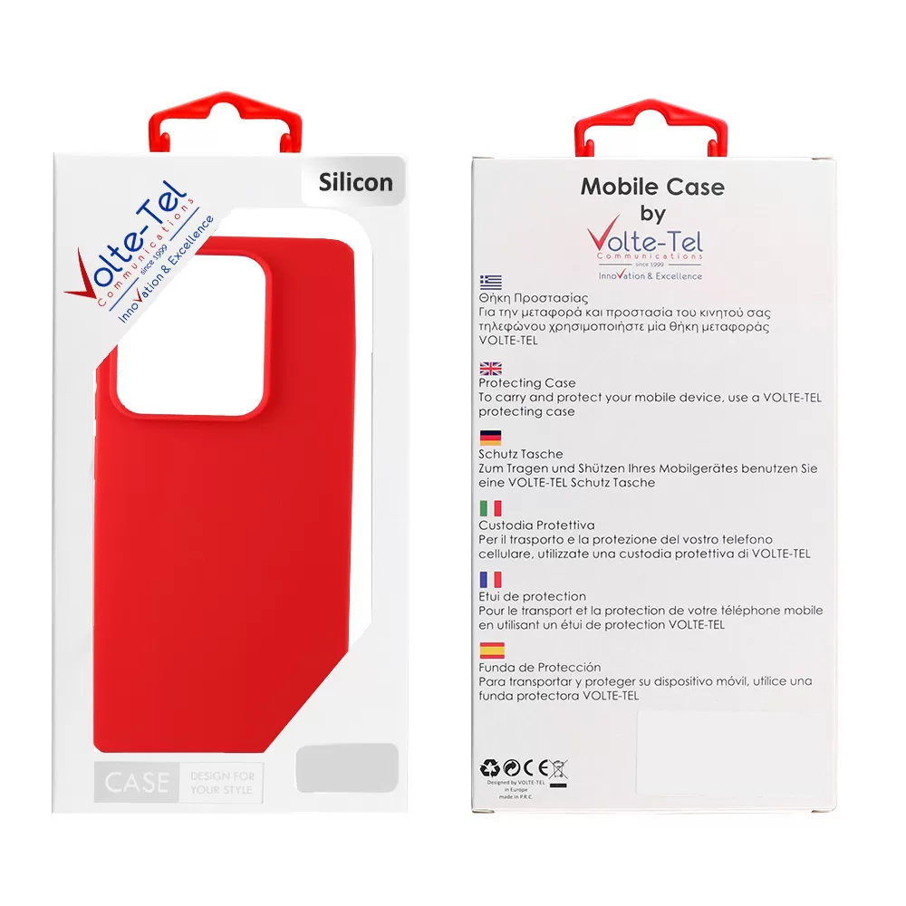 VOLTE-TEL SILICON TPU ΘΗΚΗ XIAOMI REDMI NOTE 14S 6.67in CAMERA GUARD RED - Image 2