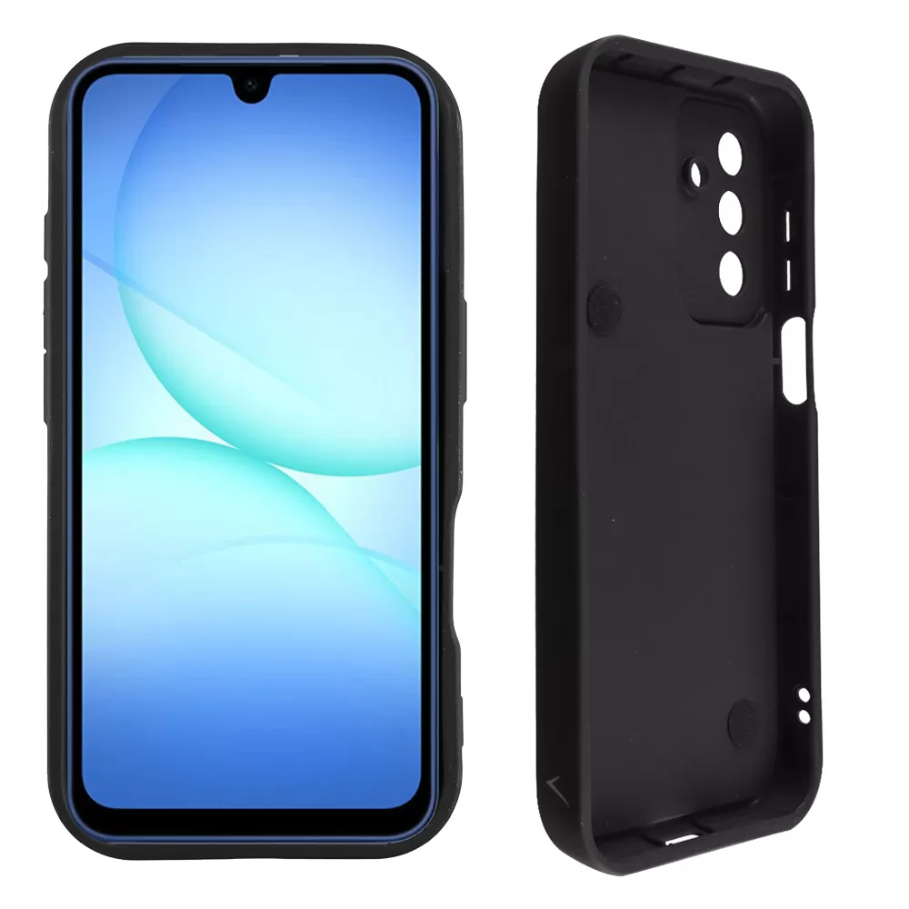 VOLTE-TEL SILICON TPU WITH STRAP ΘΗΚΗ SAMSUNG A17 4G A175/A17 5G A176/M17 5G M176 6.7in  FULL CAMERA PROTECTION BLACK WITH BLACK - Image 3