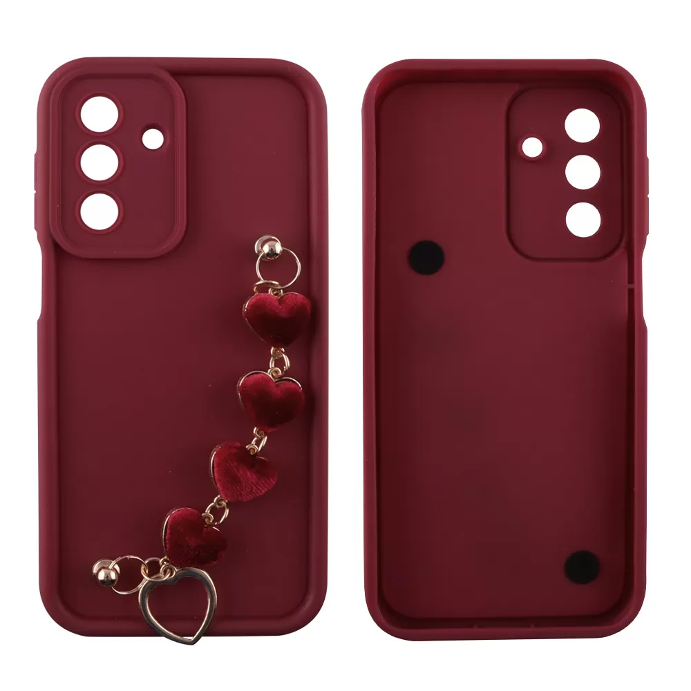 VOLTE-TEL SILICON TPU WITH STRAP ΘΗΚΗ SAMSUNG A17 4G A175/A17 5G A176/M17 5G M176 6.7in  FULL CAMERA PROTECTION BURGUNDY WITH RE - Image 3
