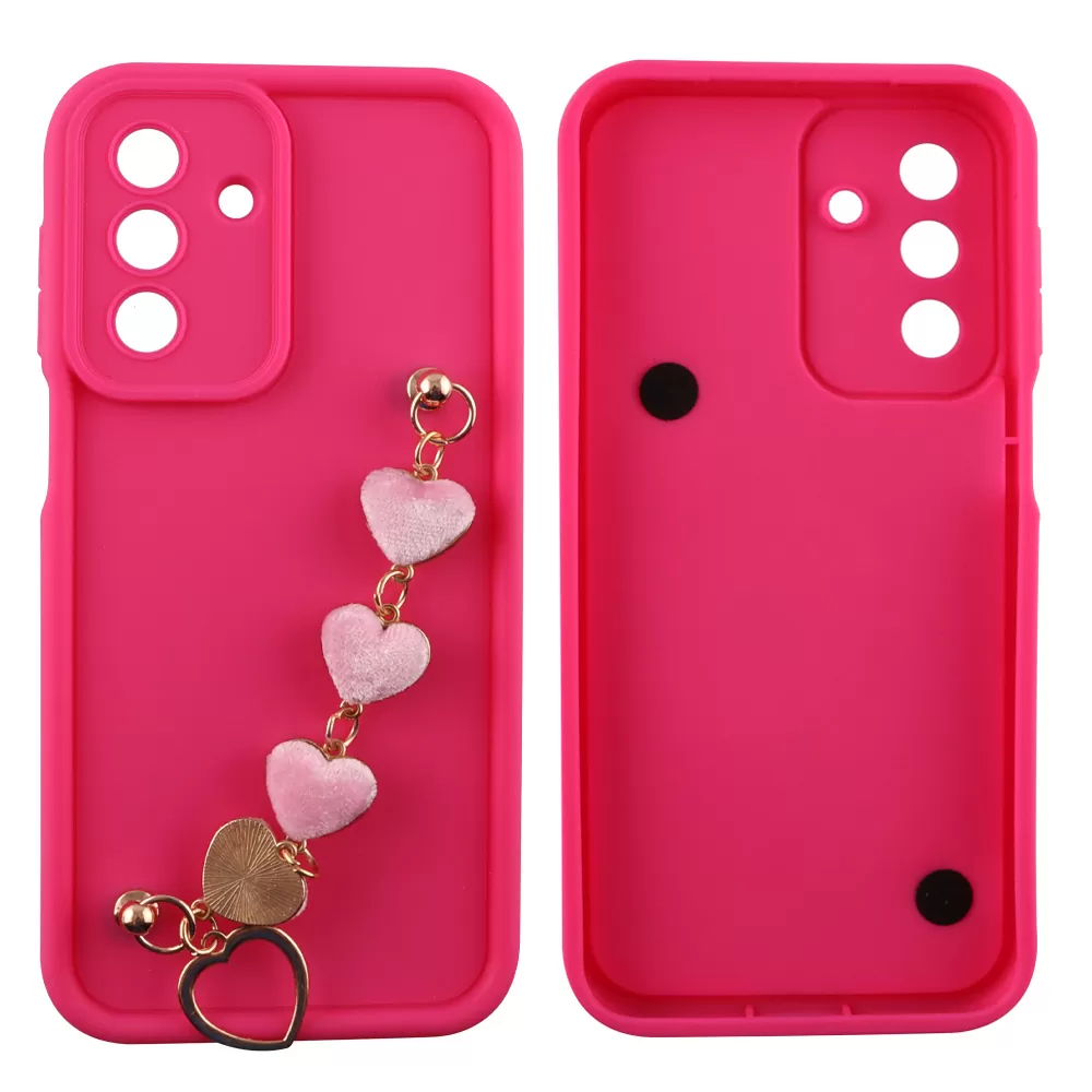 VOLTE-TEL SILICON TPU WITH STRAP ΘΗΚΗ SAMSUNG A17 4G A175/A17 5G A176/M17 5G M176 6.7in  FULL CAMERA PROTECTION PINK WITH PINK H - Image 3