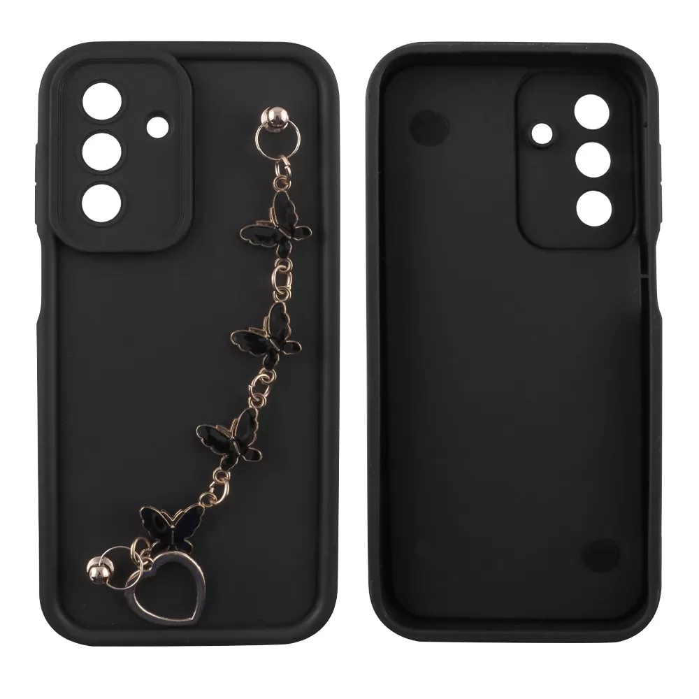 VOLTE-TEL SILICON TPU WITH STRAP ΘΗΚΗ SAMSUNG A17 4G A175/A17 5G A176/M17 5G M176 6.7in  FULL CAMERA PROTECTION BLACK WITH BLACK - Image 3