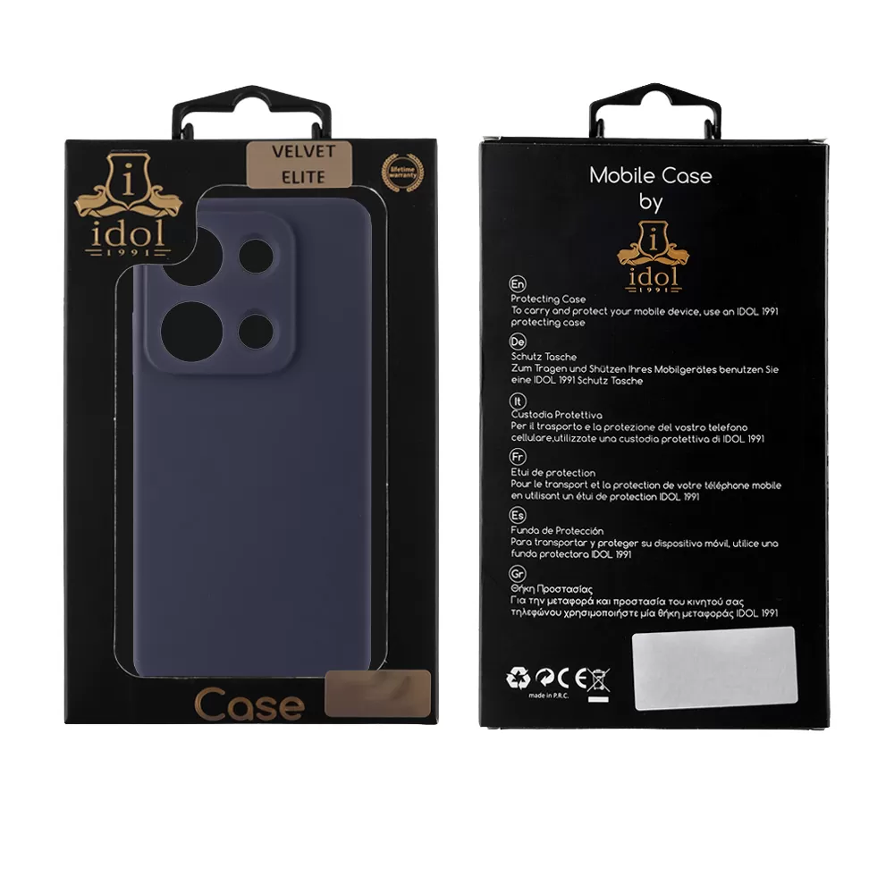 IDOL 1991 VELVET ELITE TPU ΘΗΚΗ XIAOMI REDMI NOTE 14S 6.67in 4 SIDE FULL CAMERA PROTECTION BLUE - Image 2