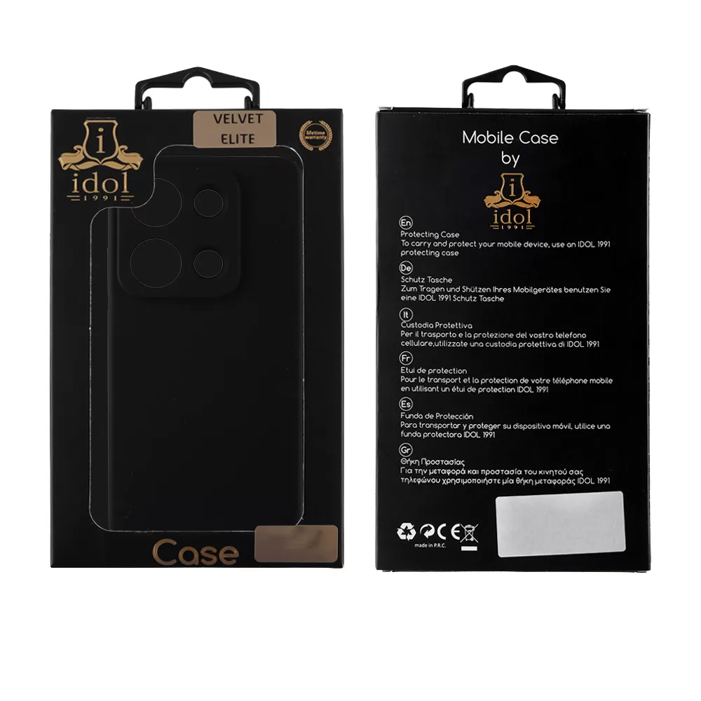 IDOL 1991 VELVET ELITE TPU ΘΗΚΗ XIAOMI REDMI NOTE 14S 6.67in  4 SIDE FULL CAMERA PROTECTION BLACK - Image 2