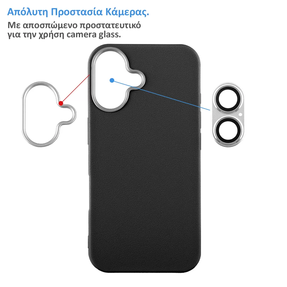 LIME ΘΗΚΗ SAMSUNG A17 4G A175/A17 5G A176/M17 5G M176 6.7" FLEXISNAP TPU CAMERA GUARD BLACK - Image 3
