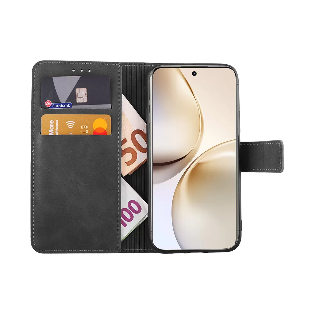 LIME ESSENTIAL ΘΗΚΗ REALME 14/14T 5G 6.67in MAGNET BOOK STAND CLIP GREY - Image 5