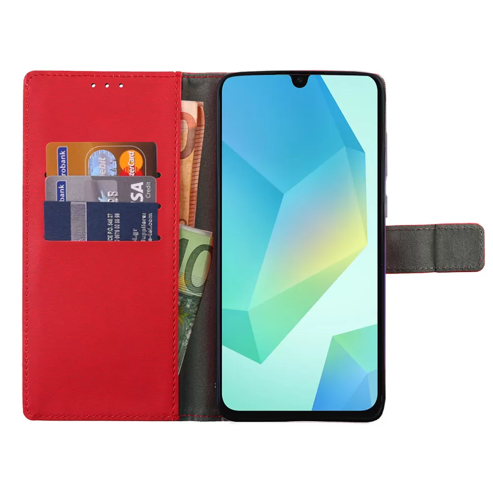 VOLTE-TEL ALLURE ΘΗΚΗ SAMSUNG A17 4G A175/A17 5G A176/M17 5G M176 6.7in MAGNET BOOK STAND CLIP RED - Image 6