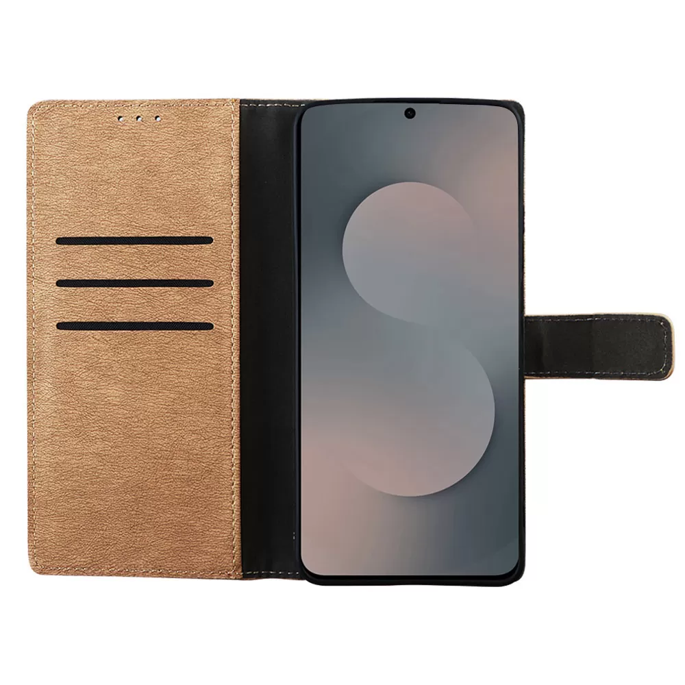 VOLTE-TEL ALLURE ΘΗΚΗ SAMSUNG S25 FE 5G S731 6.7in MAGNET BOOK STAND CLIP GOLD - Image 6