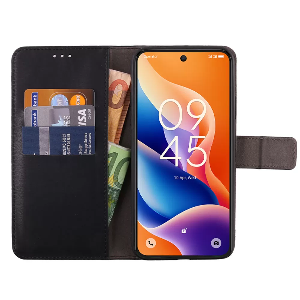 VOLTE-TEL ALLURE ΘΗΚΗ TCL 605/ 60 SE 6.67in  MAGNET BOOK STAND CLIP BLACK - Image 6