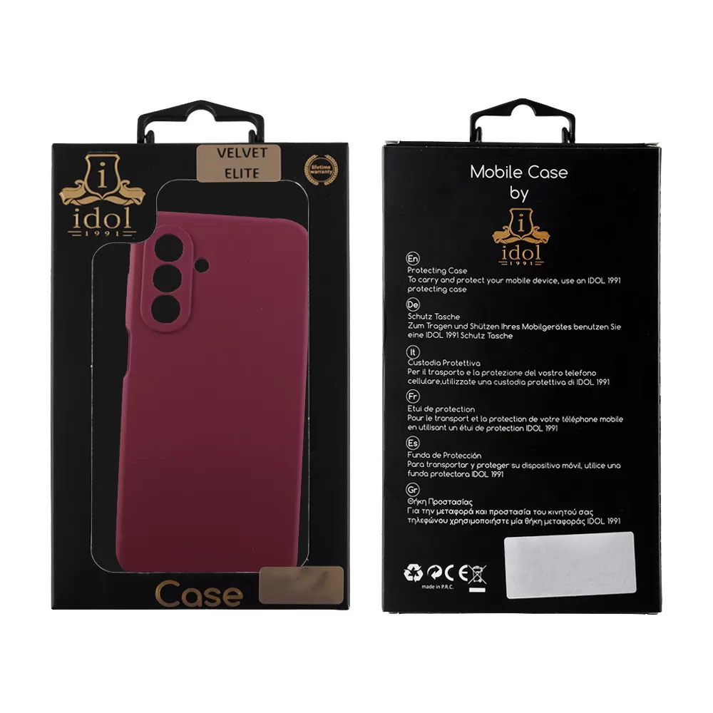 IDOL 1991 VELVET ELITE TPU ΘΗΚΗ SAMSUNG A17 4G A175/A17 5G A176/M17 5G M176 6.7in 4 SIDE FULL CAMERA PROTECTION BURGUNDY - Image 2