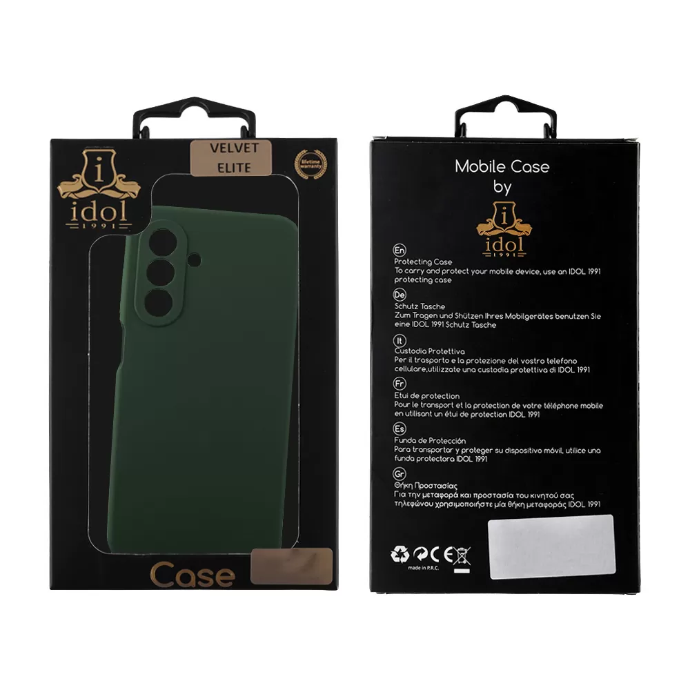IDOL 1991 VELVET ELITE TPU ΘΗΚΗ SAMSUNG A17 4G A175/A17 5G A176/M17 5G M176 6.7in 4 SIDE FULL CAMERA PROTECTION GREEN - Image 2
