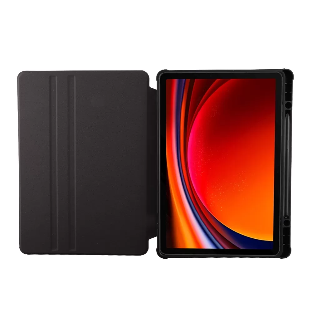 VOLTE-TEL ΘΗΚΗ SAMSUNG TAB S9/S9 FE/S10 FE/S10 LITE 10.9" LEATHER BOOK STAND 360 ROTATING ΜΕ ΕΝΣΩΜΑΤΩΜΕΝΗ ΘΗΚΗ ΓΙΑ ΣΤΥΛΟ BLACK - Image 3