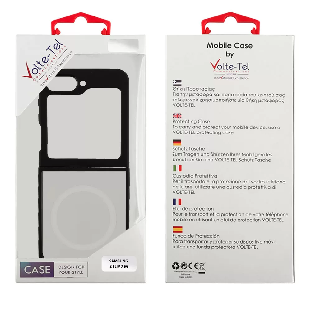 VOLTE-TEL ΘΗΚΗ SAMSUNG Z FLIP 7 5G F766 6.9" MAGSAFE BACK COVER TPU CAMERA GUARD BLACK - Image 2