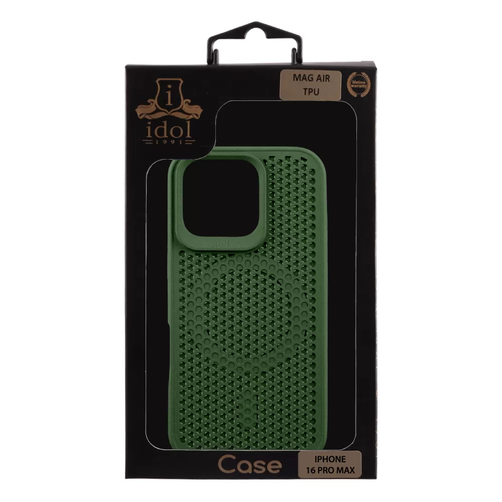 IDOL 1991 MAG AIR TPU ΘΗΚΗ IPHONE 16 PRO MAX 6.9in MAGSAFE CAMERA GUARD DARK GREEN - Image 3