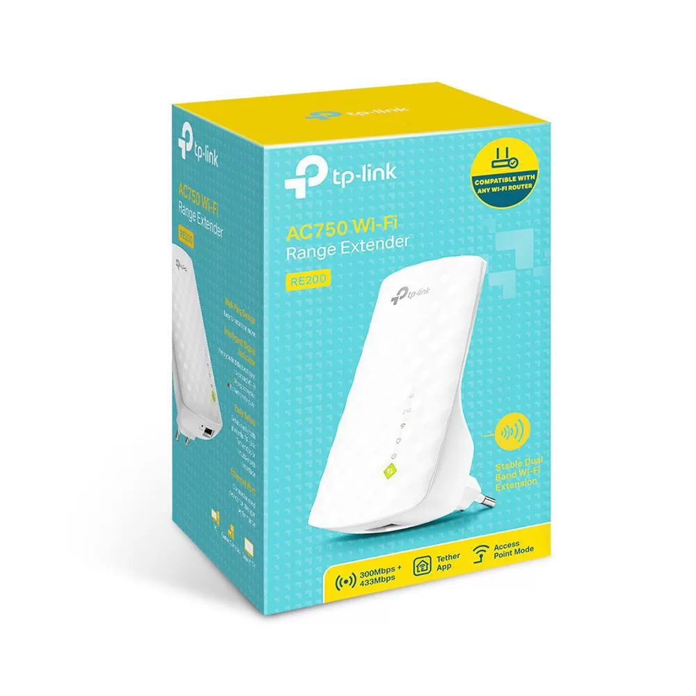 TP-LINK AC750 WIFI 5 RANGE EXTENDER RE220 WIFI (750Mbps) VER 3.0 DUAL BAND - Image 2