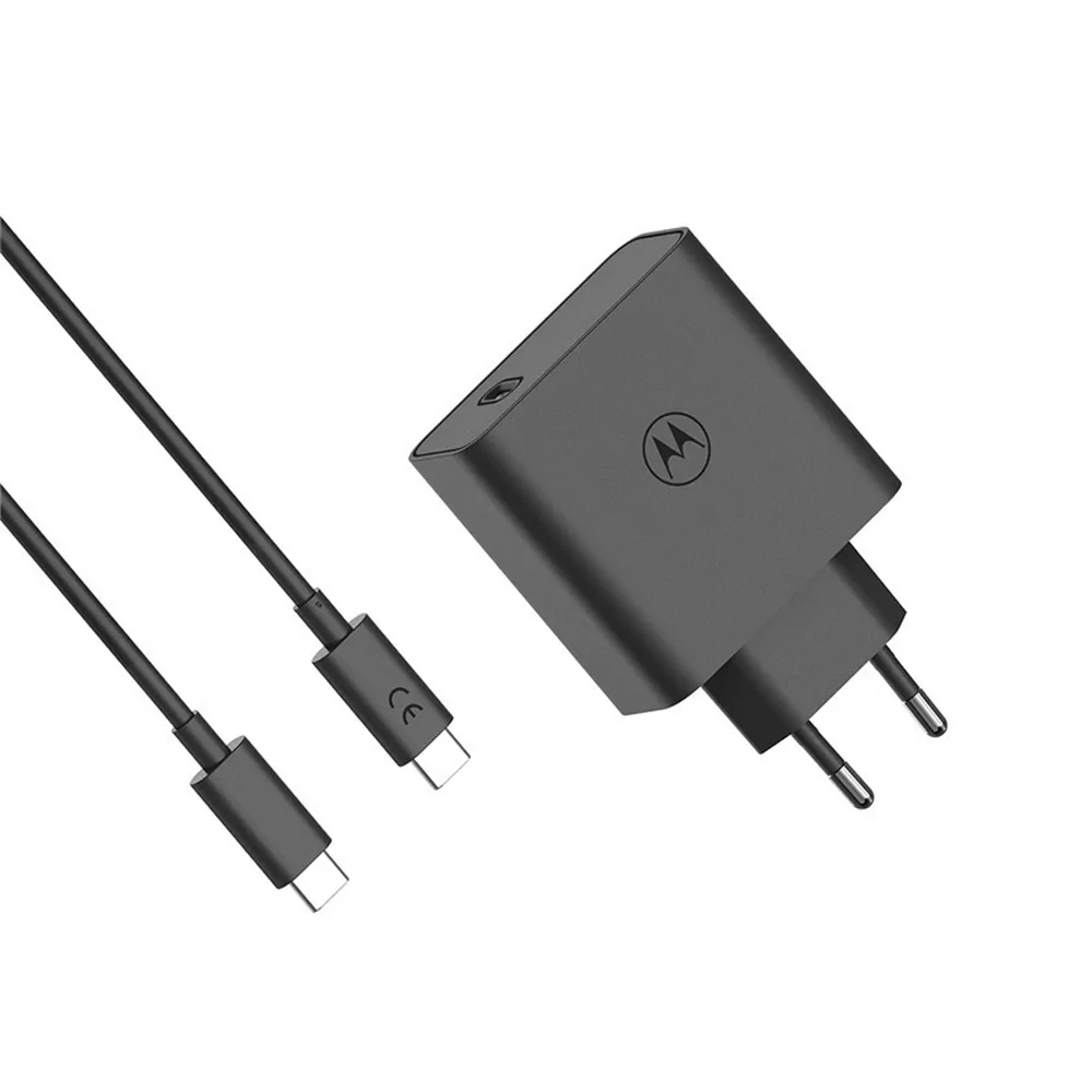 TRAVEL MOTOROLA SJMC1252 USB C 5V 3A/9V 3A/15V 3A/ 20V/6.25A 125W GANFAST CHARGE+USB DATA TYPE C TO TYPE C 3A BLACK PACKING OR - Image 3