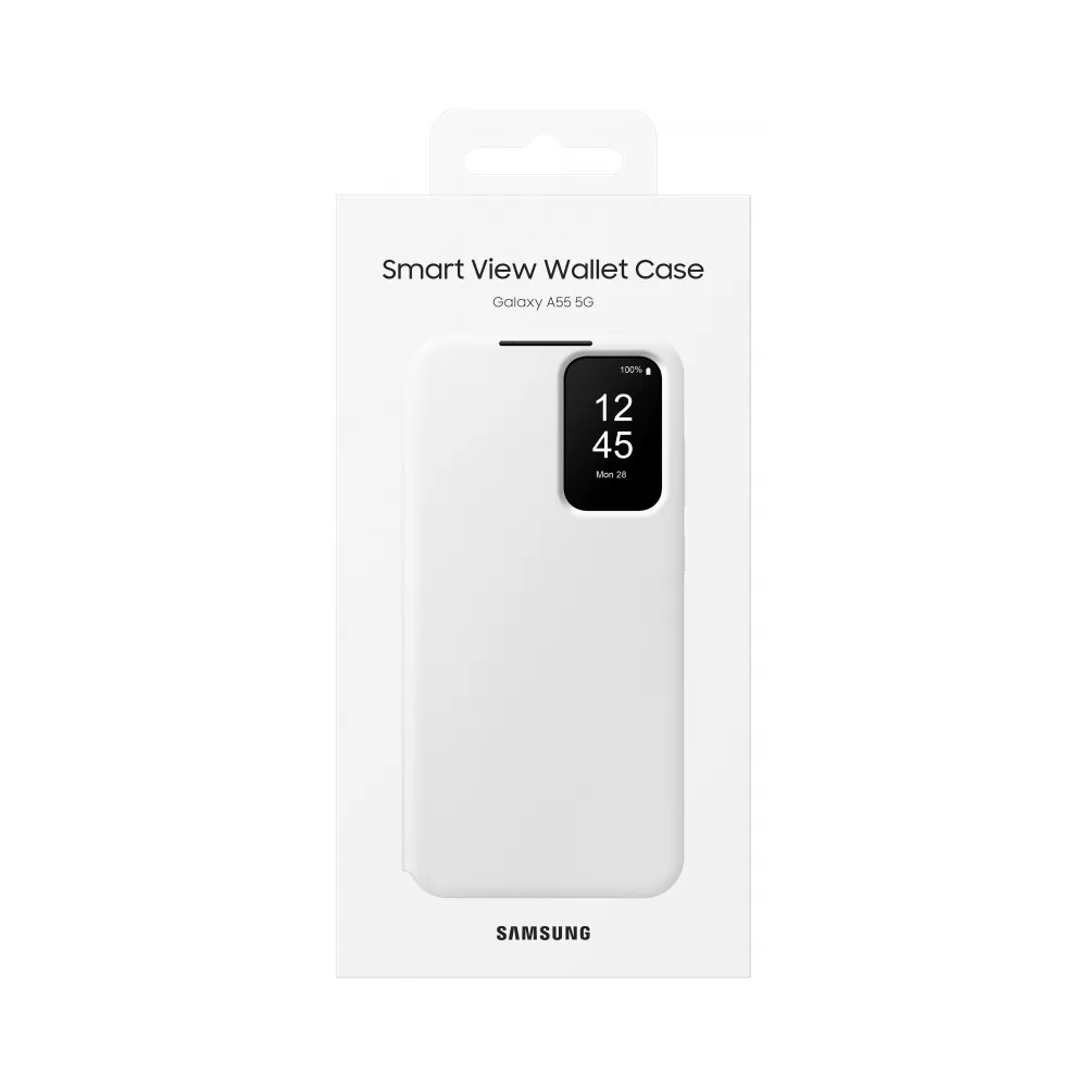 ΘΗΚΗ SAMSUNG A55 5G A556 S VIEW WALLET COVER EF-ZA556CWEGWW WHITE PACKING OR - Image 2