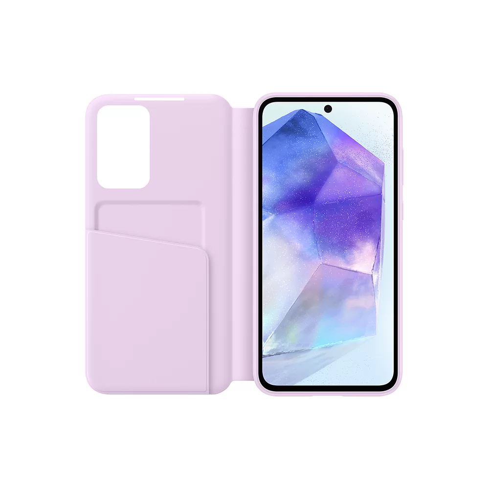 ΘΗΚΗ SAMSUNG A55 5G A556 S VIEW WALLET COVER EF-ZA556CVEGWW LAVENDER PACKING OR - Image 4