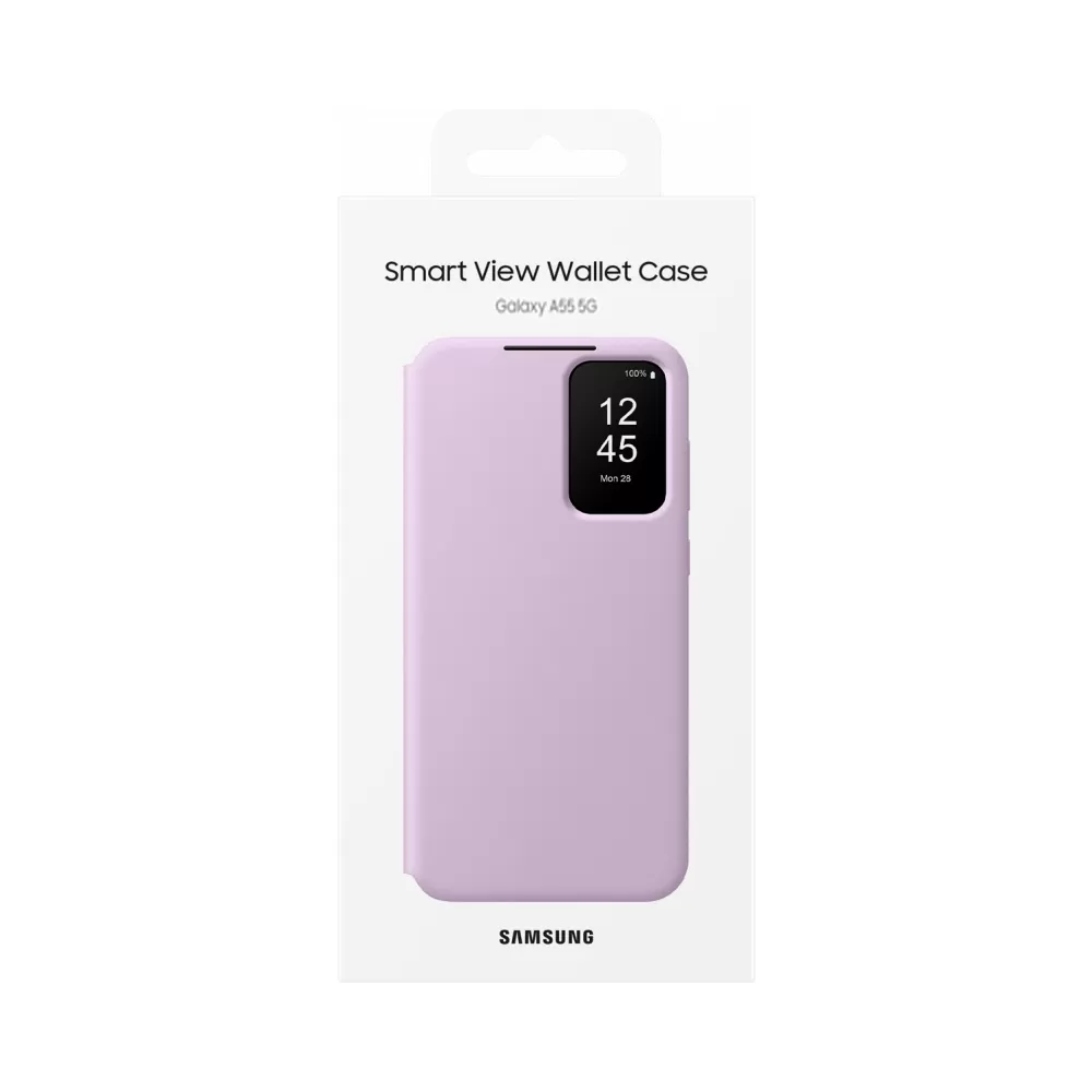 ΘΗΚΗ SAMSUNG A55 5G A556 S VIEW WALLET COVER EF-ZA556CVEGWW LAVENDER PACKING OR - Image 2