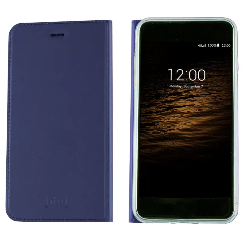 IDOL 1991 PRIME MAGNET BOOK STAND ΘΗΚΗ HUAWEI Y6 II 5.5in DARK BLUE - Image 4