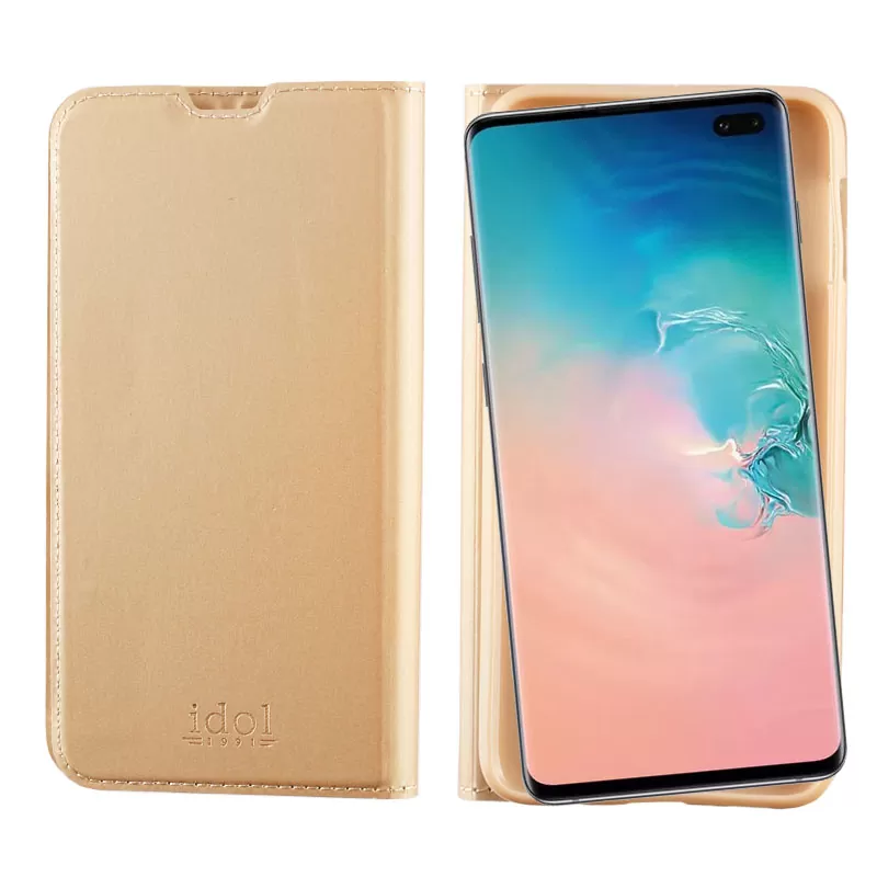 IDOL 1991 PRIME MAGNET BOOK STAND ΘΗΚΗ SAMSUNG S10 PLUS G975 6.4in GOLD - Image 4