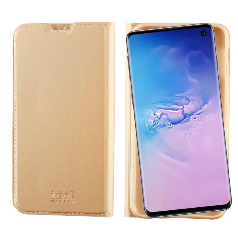 IDOL 1991 PRIME MAGNET BOOK STAND ΘΗΚΗ SAMSUNG S10 G973 6.1in GOLD - Image 4