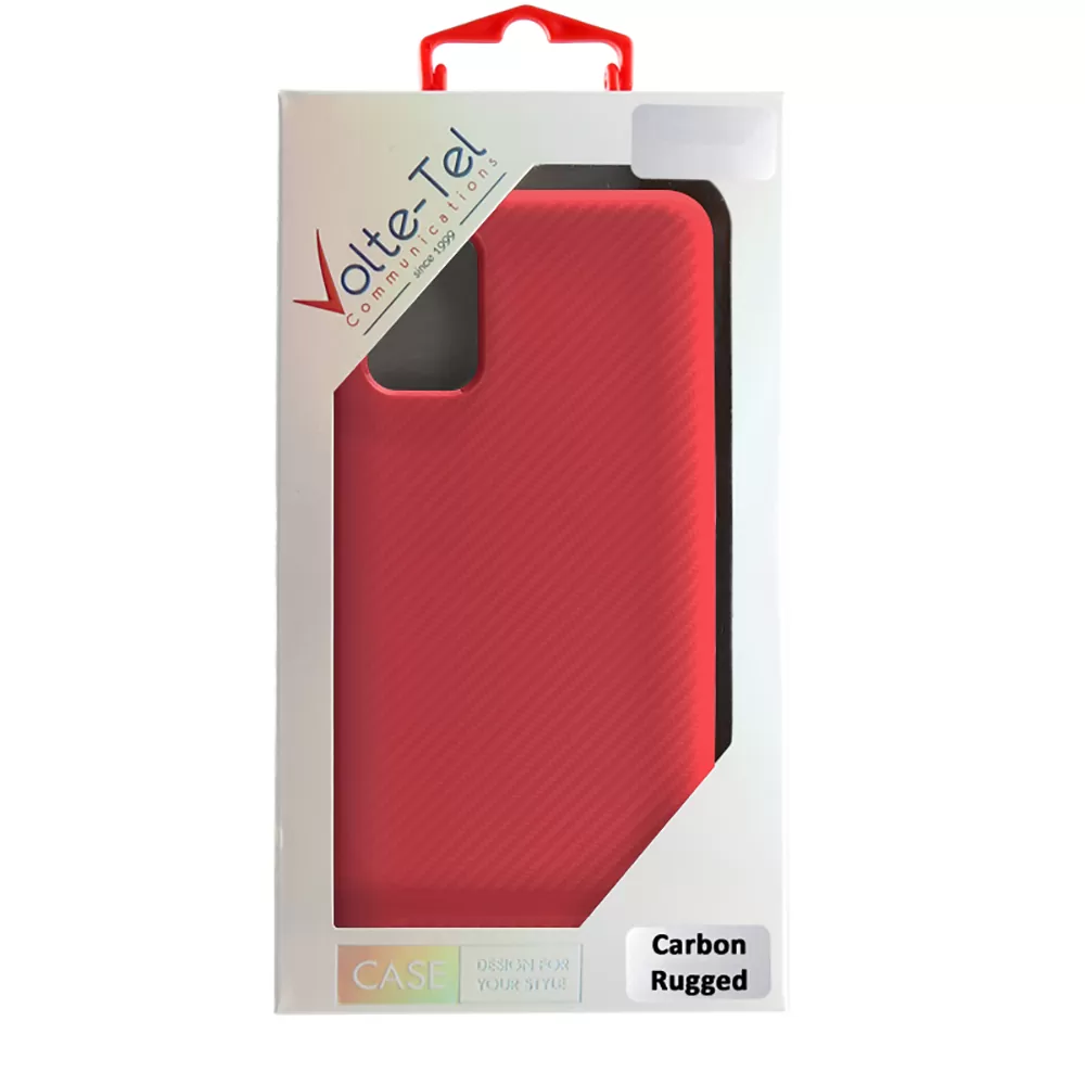 VOLTE-TEL CARBON RUGGED ΘΗΚΗ XIAOMI REDMI NOTE 8 2021/REDMI NOTE 8 6.3in  CAMERA PROTECTIVE RED - Image 2