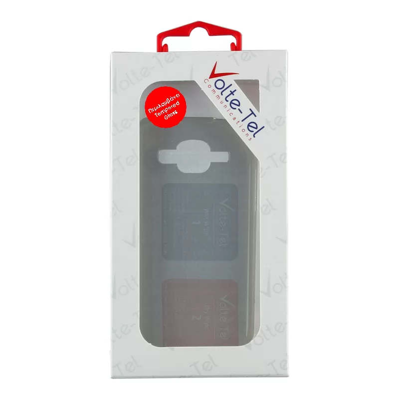 VOLTE-TEL COMBO SAMSUNG J4 PLUS J415 6.0" TEMPERED 0.30 + ΘΗΚΗ SLIMCOLOR GREY - Image 2