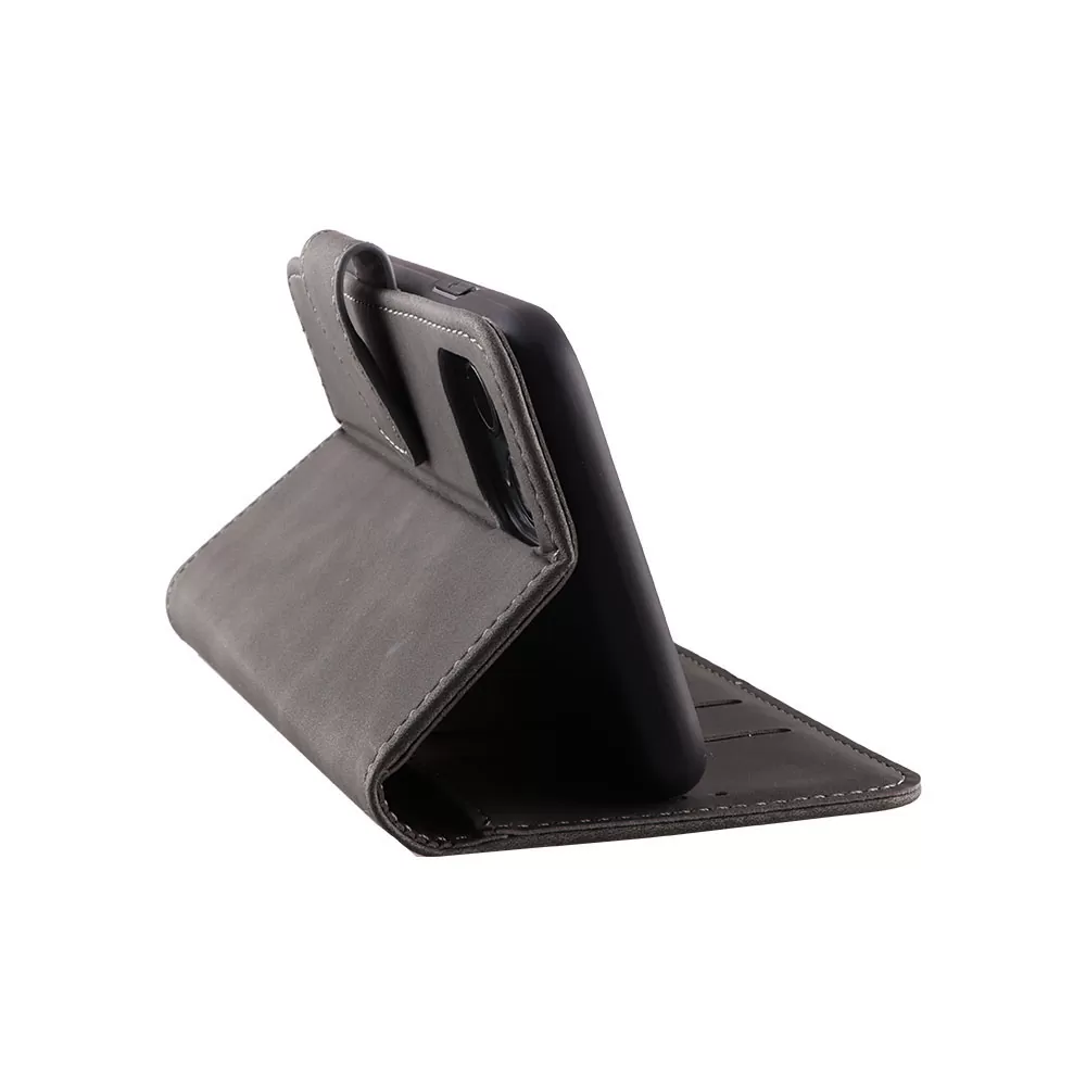 LIME ESSENTIAL ΘΗΚΗ VIVO Y36 4G/5G 6.64in  MAGNET BOOK STAND CLIP GREY - Image 4