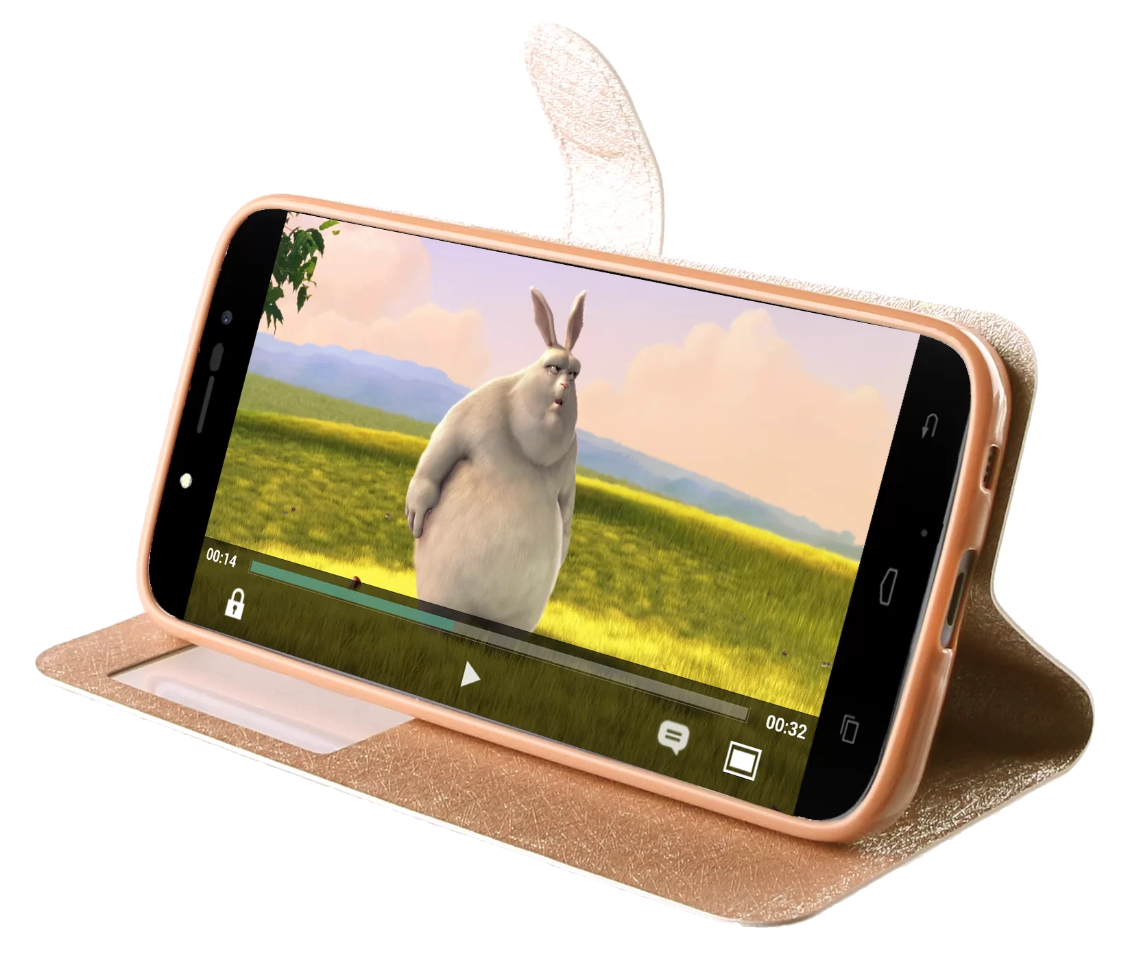 VOLTE-TEL LEATHER GOLD-TPU VIEW BOOK STAND ΘΗΚΗ SAMSUNG A5 2016 A510