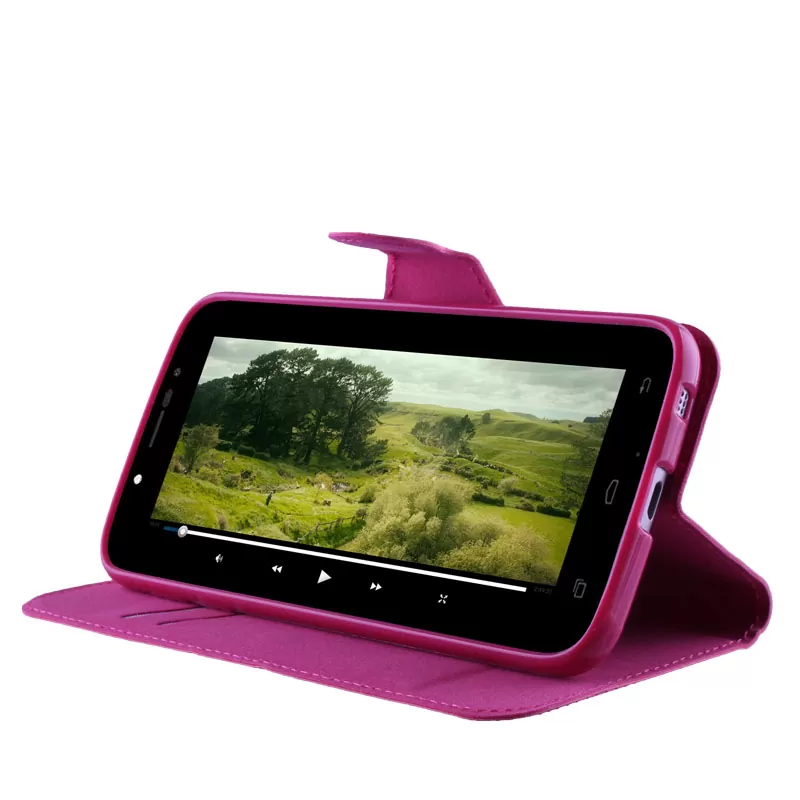 VOLTE-TEL ΘΗΚΗ HUAWEI Y5 LINE LEATHER-TPU BOOK STAND PINK - Image 3