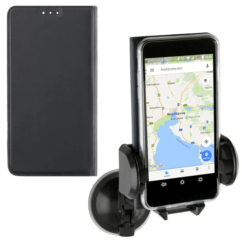 VOLTE-TEL MAGNET BOOK STAND ΘΗΚΗ XIAOMI MI 9 SE 5.97in DARK GREY - Image 3