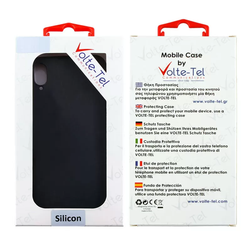 VOLTE-TEL SILICON TPU ΘΗΚΗ IPHONE 12 PRO / IPHONE 12 6.1in  CAMERA GUARD BLACK - Image 2