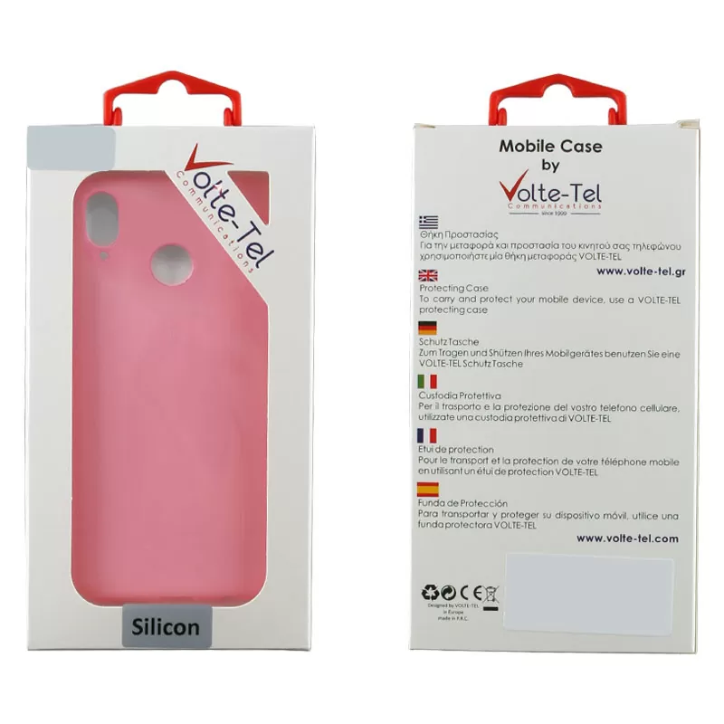 VOLTE-TEL SILICON TPU ΘΗΚΗ HUAWEI P SMART 2020 6.21in  CAMERA GUARD PINK - Image 2