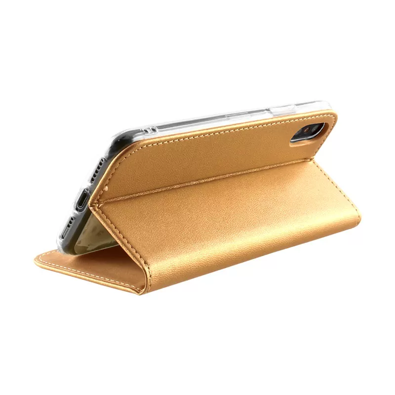 VOLTE-TEL ΘΗΚΗ NOKIA 7.1 5.84" POCKET MAGNET BOOK STAND GOLD - Image 4