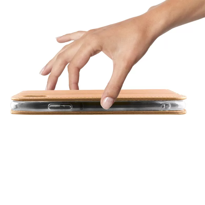 VOLTE-TEL ΘΗΚΗ SAMSUNG A8S 6.4" POCKET MAGNET BOOK STAND GOLD - Image 3