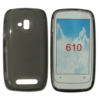 VOLTE-TEL SLIMCOLOR TPU ΘΗΚΗ NOKIA LUMIA 610 ΔΙΑΦΑΝΗ ΓΚΡΙ - Image 3