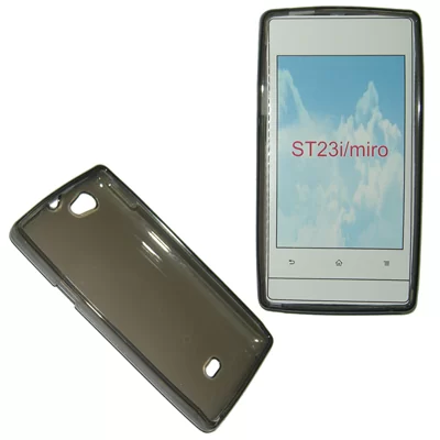 VOLTE-TEL SLIMCOLOR TPU ΘΗΚΗ SONY XPERIA MIRO ST23 ΔΙΑΦΑΝΗ ΓΚΡΙ - Image 3