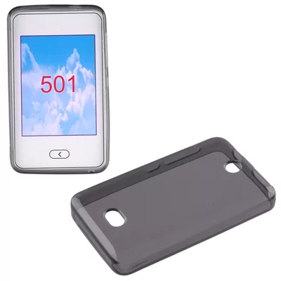 VOLTE-TEL SLIMCOLOR TPU ΘΗΚΗ NOKIA ASHA 501 ΔΙΑΦΑΝΗ ΓΚΡΙ - Image 3
