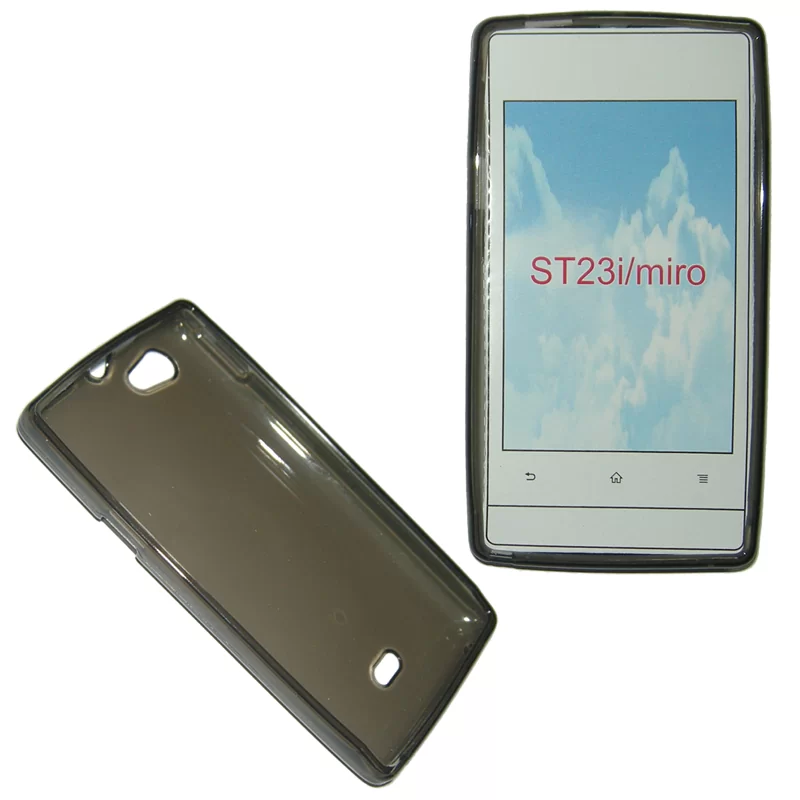 VOLTE-TEL SLIMCOLOR TPU ΘΗΚΗ SONY XPERIA MIRO ST23 ΔΙΑΦΑΝΗ ΓΚΡΙ - Image 2